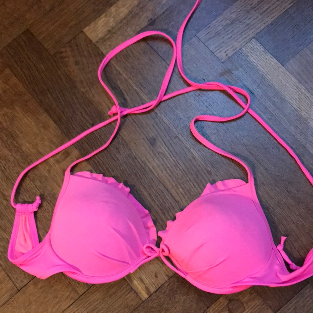 Victoria’s Secret Hot Pink Push-Up Bikini Top